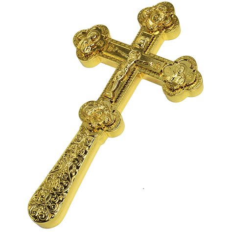 Bishop S Blessing Cross With Crucifix 3D Gold Plated