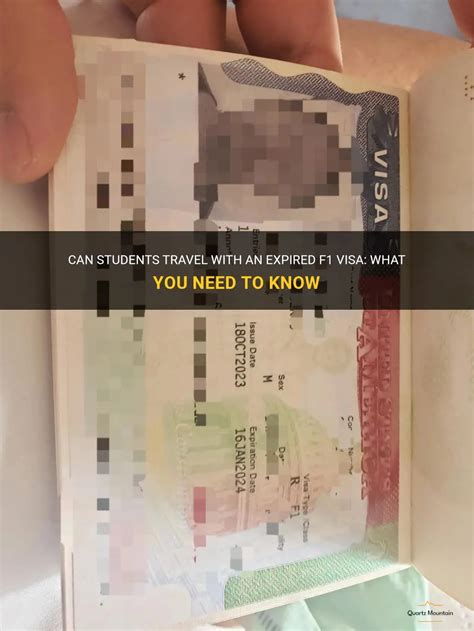 Can Students Travel With An Expired F1 Visa What You Need To Know