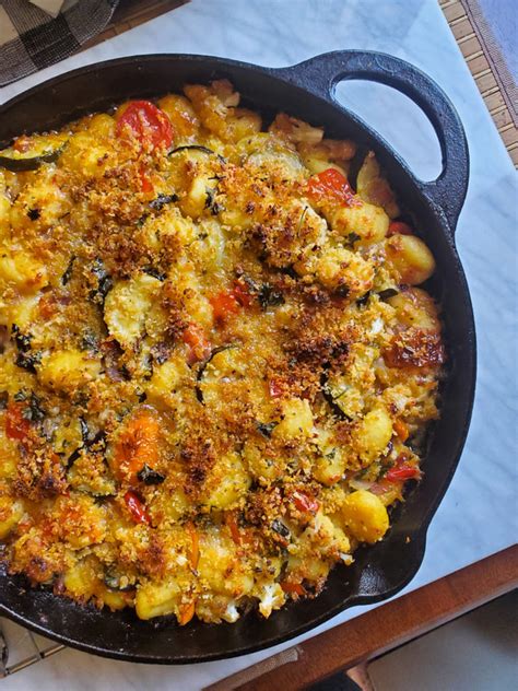 Gnocchi Primavera Skillet With White Wine Sauce Happy Veg