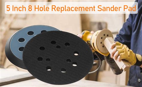 5 Inch 8 Hole Sander Pad With 3 Screw Holes Replacement Pad For Makita