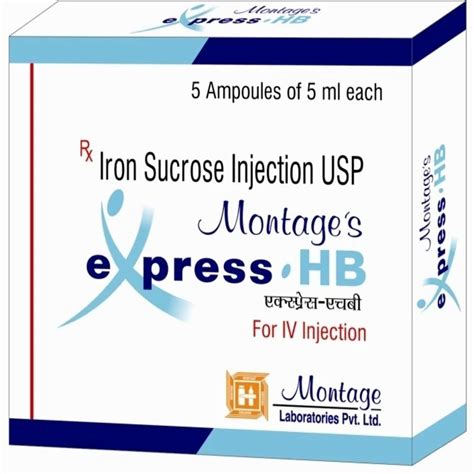 100mg Per 5 Ml Iron Sucrose Injection Usp 100 Mg 5ml Packaging Type 5 Ml Ampoules At Rs 35