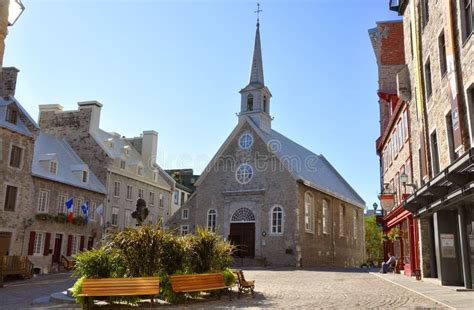 Notre Dame Des Victoires Quebec City Editorial Image Image Of