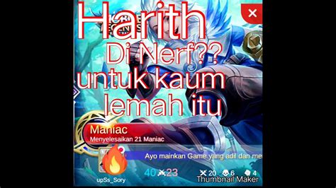 Harith Ga Sakit Nih Bukti Nya Kill Maniac Youtube