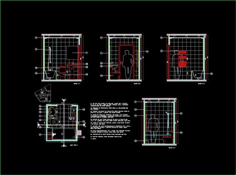 Bathroom Details Dwg Section For Autocad • Designs Cad