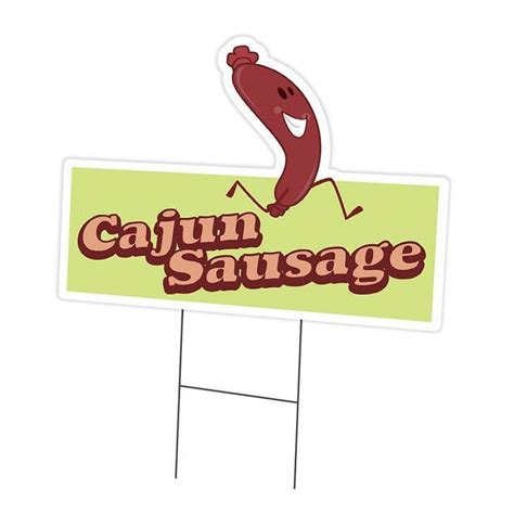 Signmission X In Yard Sign Stake Cajun Sausage Walmart