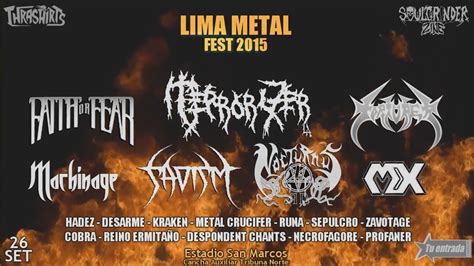 Cartel Confirmado LIMA METAL FEST 2015 Factor Metal