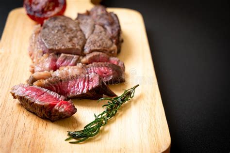 Grilled Medium Rare Beef Steak Stock Photo - Image of steak, table: 160913514