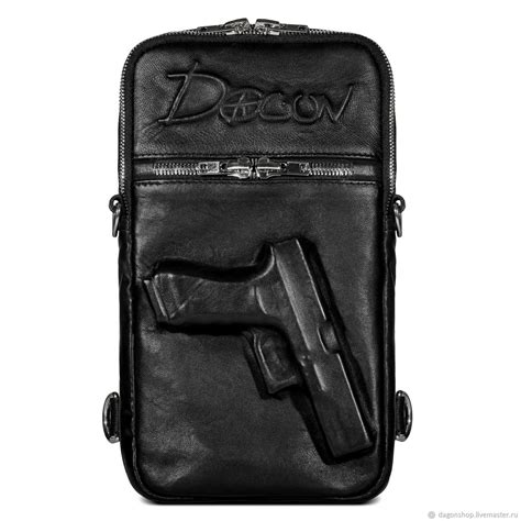 Плечевая сумка кожаная - defined Glock (0158/2) DAGON в интернет ...