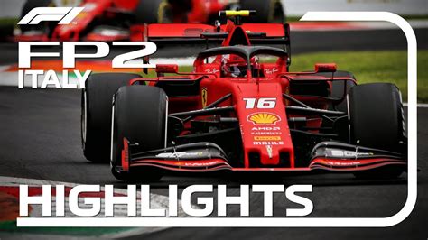 2019 Italian Grand Prix FP2 Highlights YouTube