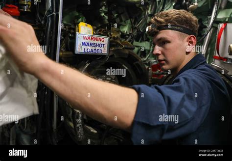 Pacific Ocean Torpedoman’s Mate Seaman Tristian Stromitis Assigned To The Los Angeles Class