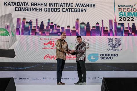 Katadata Green Initiative Awards Disematkan Ke Gunung Sewu Group