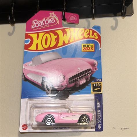 Hot Wheels Barbie Corvette In Pink Depop