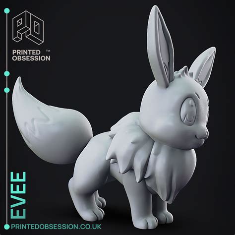 Archivo Stl Eevee Pokemon Fan Artplan De Impresora D Para