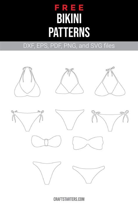 Best Free Bikini Patterns And Cut Files Artofit