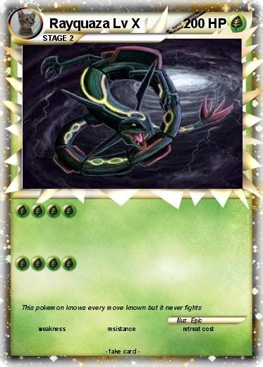 Pokémon Rayquaza Lv X 72 72 My Pokemon Card