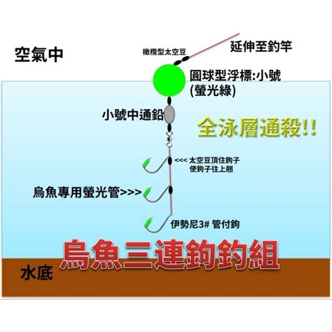 烏魚必殺釣組三連鈎釣組不用勾餌金珠釣法空勾釣組全泳層通殺！ 蝦皮購物