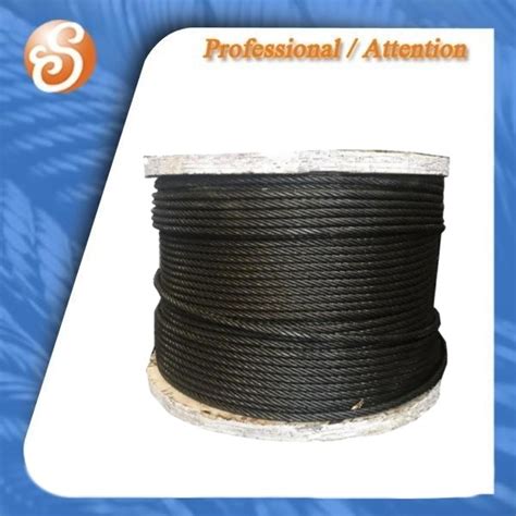 China Jiangsu Ungalvanized Steel Wire Rope X Iwrc Heavy Oil Painted