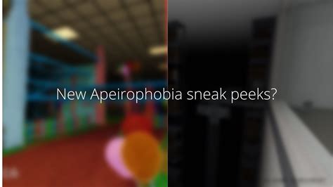 New Apeirophobia Sneak Peeks Youtube