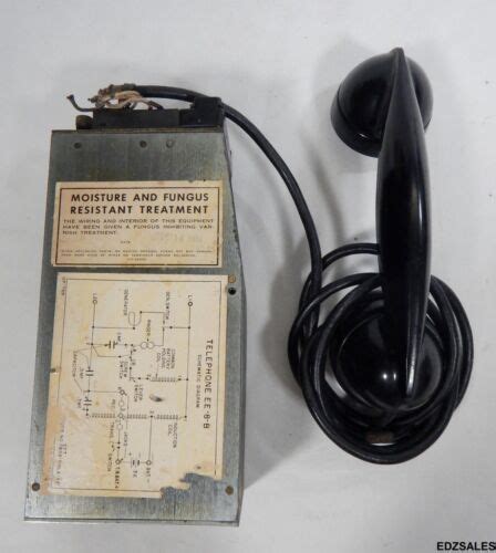 1944 Ww2 Military Field Phone Vintage Ee 8 B Telephone Ebay