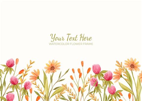 Premium Vector Manual Painted Of Pink And Orange Flower Watercolor As