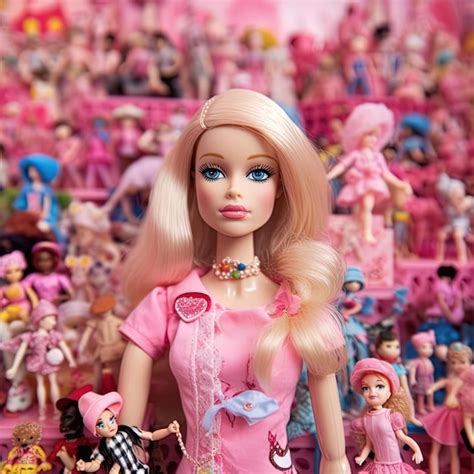 Premium Ai Image Barbie Doll With Pink Colors