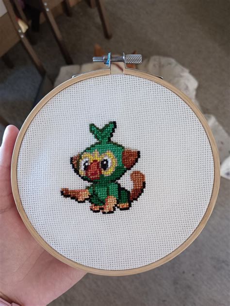 Cross Stitch Grookey 💖 Rnintendostitch