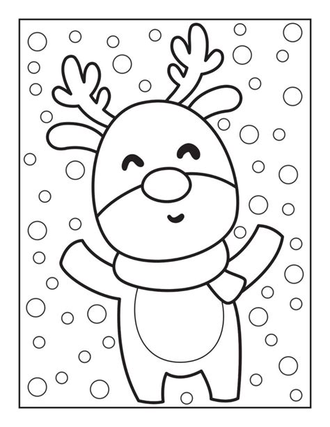 150 Cute Kawaii Christmas Coloring Pages for Kids