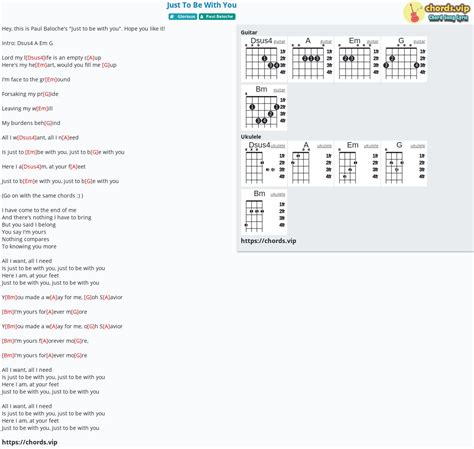 Chord: Just To Be With You - Paul Baloche - tab, song lyric, sheet ...