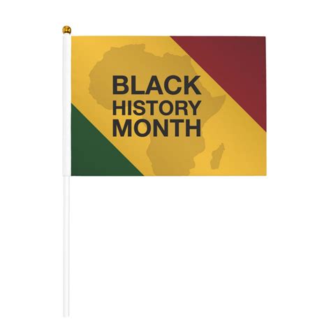 Black History Month Flag Small Mini Hand Held Flags Small Miniature