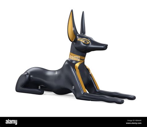 Egyptian Anubis Statue Isolated Stock Photo - Alamy