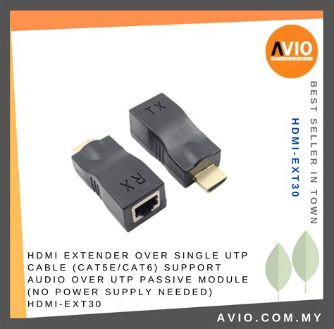 HDMI Extender Over Single UTP Cable Cat5e Cat6 Support Audio Over UTP