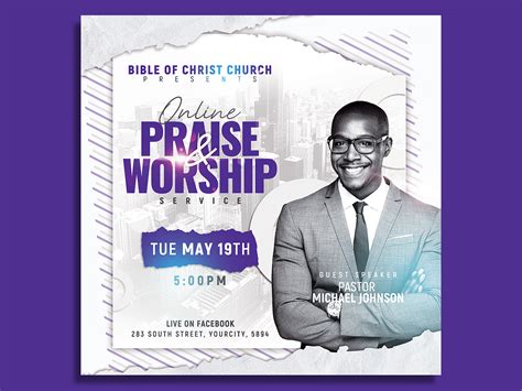 Dribbble Church Flyer Template 1 By Hotpin