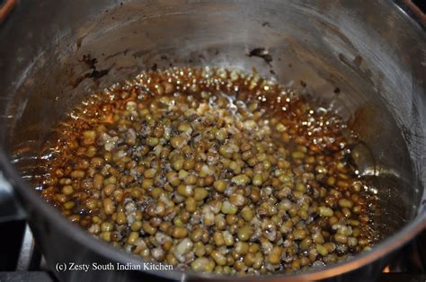 Cherupayar Sundal /Vella Pachai payaru/ Sweet Mung beans Sundal - Zesty South Indian Kitchen