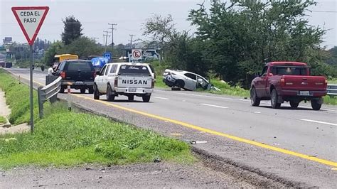 Choque en la carretera La Piedad Pénjamo deja 3 personas lesionadas