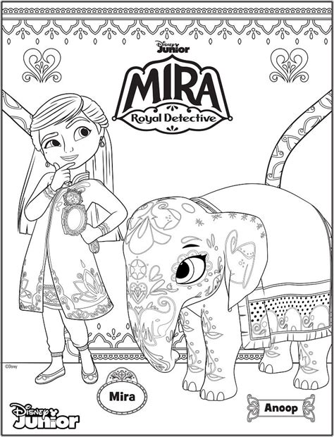 Mira from Mira, Royal Detective Coloring Page - Free Printable Coloring Pages for Kids