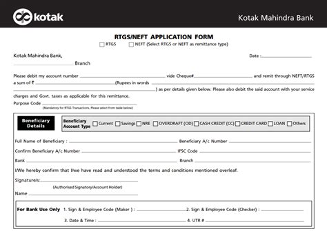 Fillable Online Zytw Kotak Bank Rtgs Application Form Pdf Hot Sex Picture