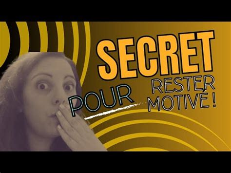 L astuce toute simple mais ultra efficace pour rester motivé YouTube