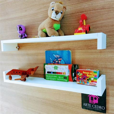 Nicho E Prateleira Para Quarto - 2 Prateleira Reta Modelo U Para Quarto Infantil Nicho de Sala Banheiro ...
