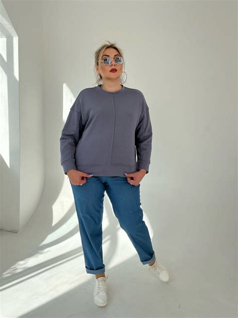 Кофта Токио серая - Safika - женская одежда больших размеров