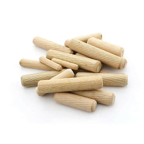 6mm 8mm 10mm 12mm Dowel Chamfered Fluted Pin Hardwood Round Wood Craft