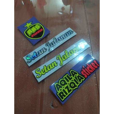 Jual STIKER SETAN JALANAN CUTTING TERBARU STIKER MOTOR Shopee Indonesia