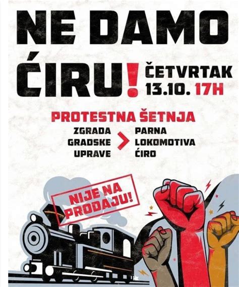 Građani Zavidovića ne daju parnu lokomotivu Sarajevu sutra protesti