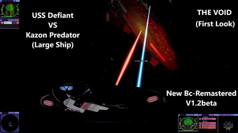 Uss Defiant Vs Kazon Predator Large Ship In The Void Star Trek