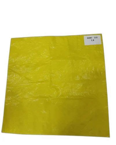 Vikrant Virgin 110 GSM Yellow HDPE Tarpaulin Sheet For Agriculture At