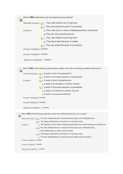 Ecosystems Biodiversity And Conservation Mcqs Studocu