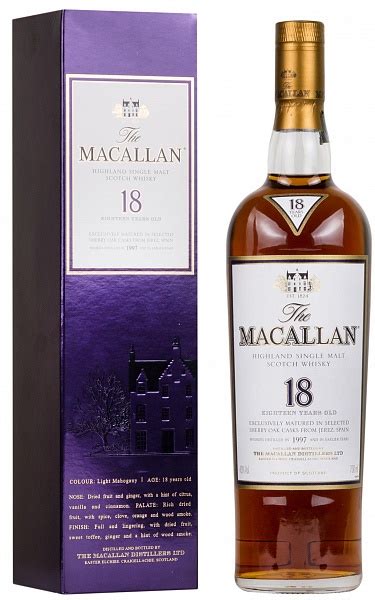 Виски Macallan 18 YO 1997 (Макаллан 18 Лет 1997) 700 мл | Wine.ua