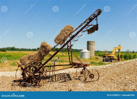 Old Agricultural Equipment In Southern Ontario Editorial Stock Photo