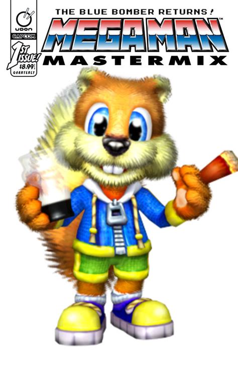 Megaman Mastermix Joke Cover Conker By Tommypezmaster On Deviantart