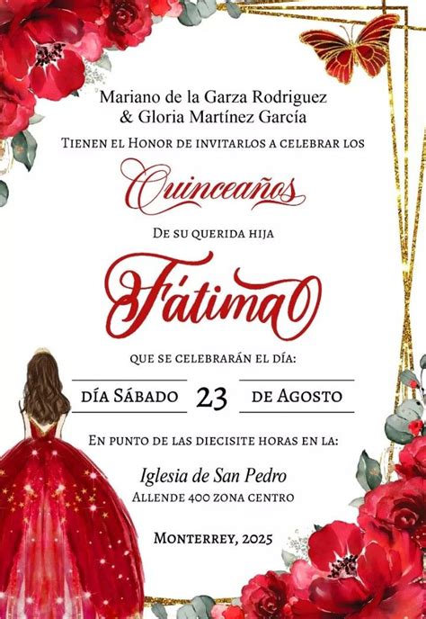 Pin de nadya dora en Guardado rápido Invitacion xv años Invitaciones