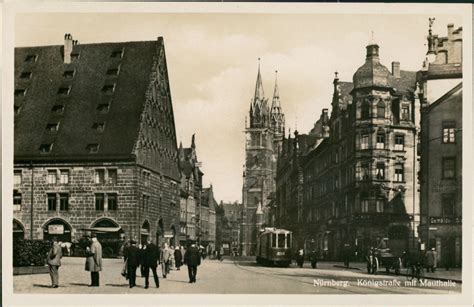 Königsstraße mit Mauthalle Nürnberg Ansichtskarten Lexikon